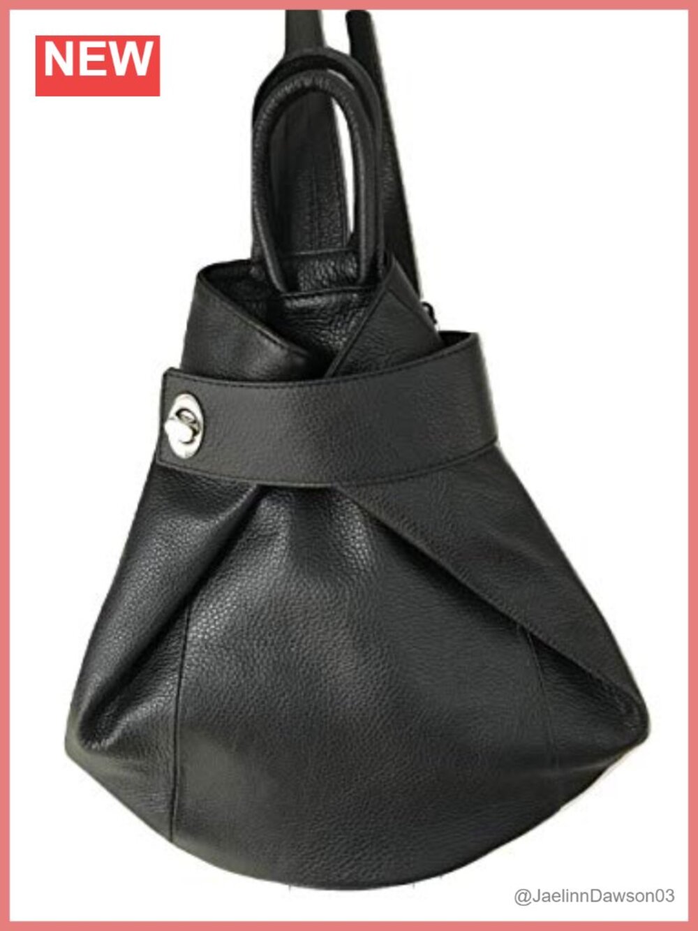 Convertible Italian Leather Backpack Tote Purse 3-in-1 Anti-Theft